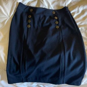 Banana republic navy skirt